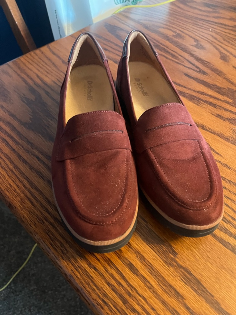 Dr. Scholl's Women's Burgundy Suede Loafers